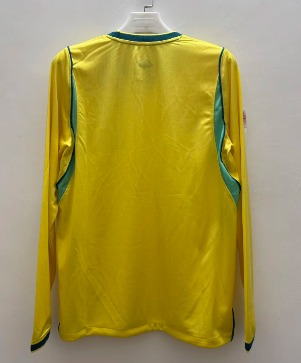 Camiseta manga larga Brasil Mundial 2026 local (solo tallas S-3XL)