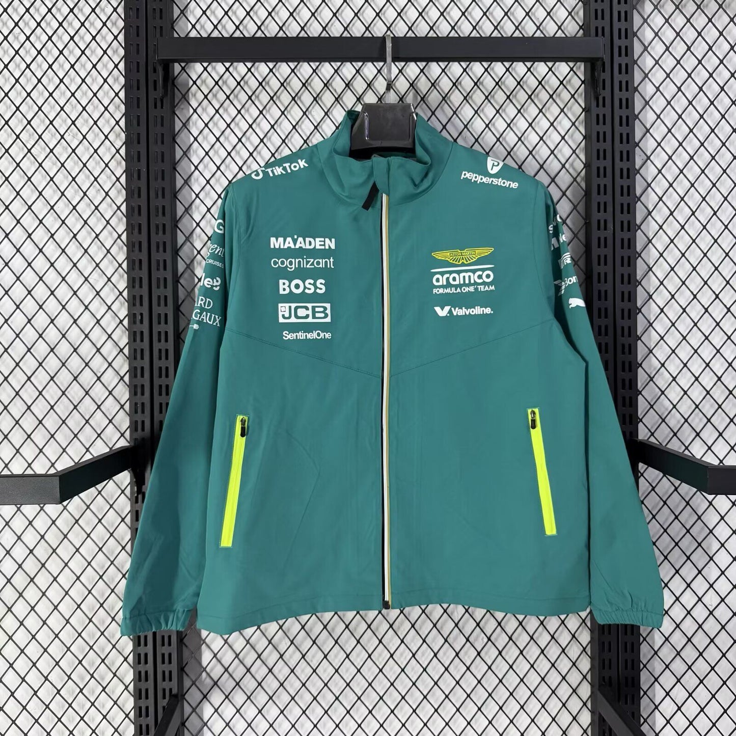 Chaqueta cortavientos Aston Martin verde (tallas S-3XL)