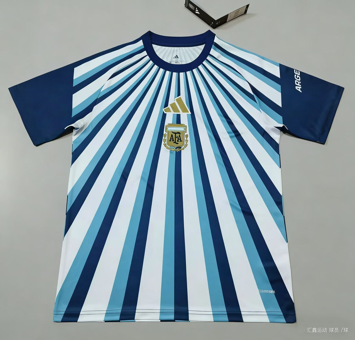 Camiseta prepartido Argentina 26 azul blanco (solo tallas S-4XL)