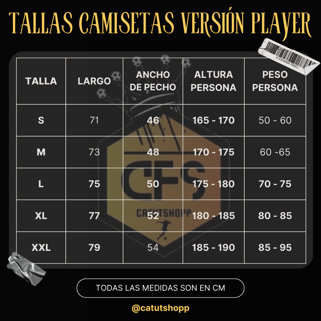 GUIA DE TALLAS (TABLAS DE MEDIDAS)