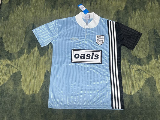 Camiseta Adidas oasis azul negro modelo retro (solo tallas S-4XL)