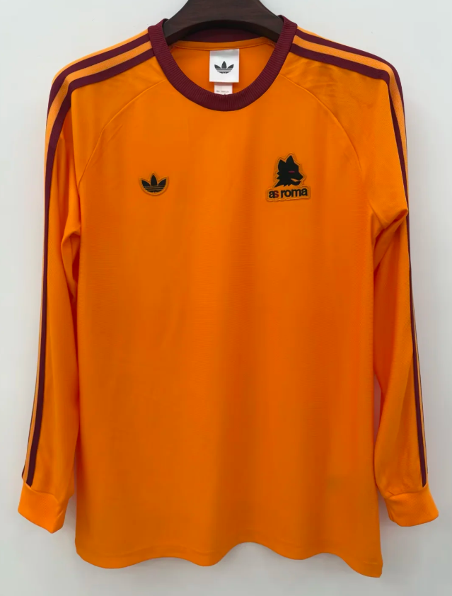Camisetas manga larga originales rojas Roma 25/26 (solo tallas S-XXL)
