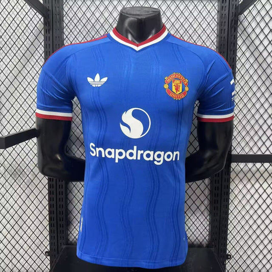Camiseta Manchester United 26-27 azul visitante version jugador (tallas S-XXL)
