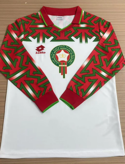 Camiseta manga larga Marruecos 1994/95 tercera equipación (solo tallas S-XXL)
