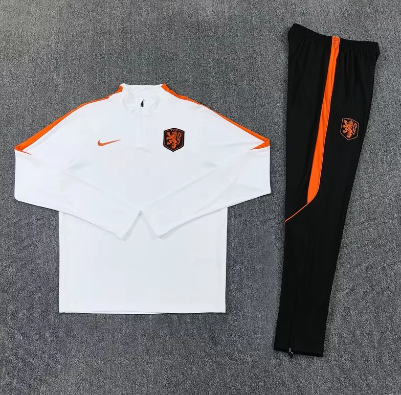 Chandal de entrenamiento Holanda blanco Mundial 2026 (tallas adultos y niños)