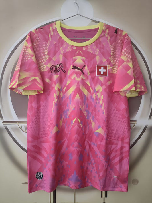 Camiseta Suiza 2026 rosa portero (tallas S-4XL)