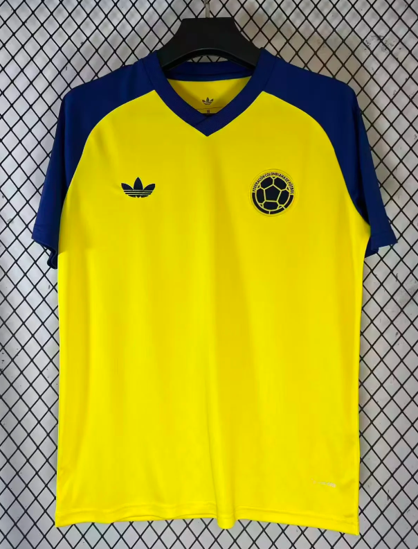 Camiseta Colombia 2026 amarilla prepartido (tallas S-4XL)