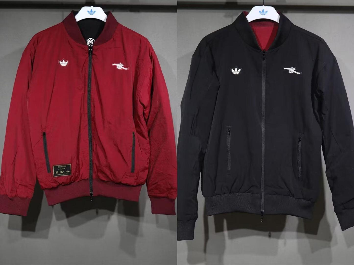 Chaqueta reversible rojo y negro Arsenal