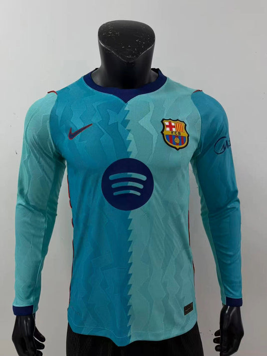Camiseta manga larga Barcelona 26/27 verde tercera equipacion (tallas S-2XL)