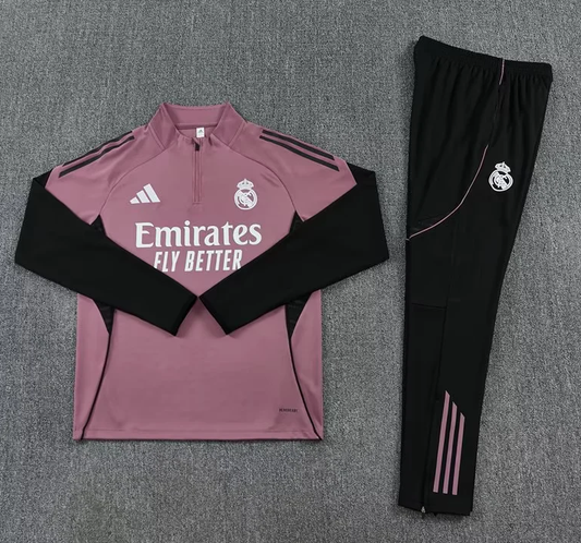 Chandal de entrenamiento morado Real Madrid 25/26 (Tallas adultos y niños)