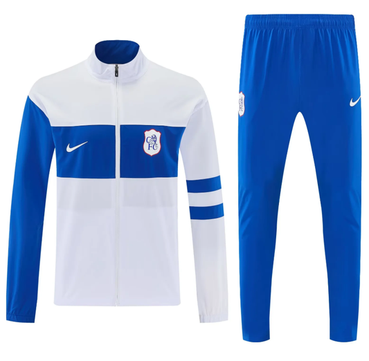Chandal cortavientos Chelsea blanco y azul 26/27 (tallas S-XXL)