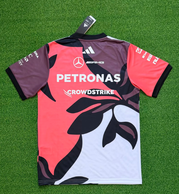 Camiseta mercedes 2026 morado blanco (tallas S-4XL)