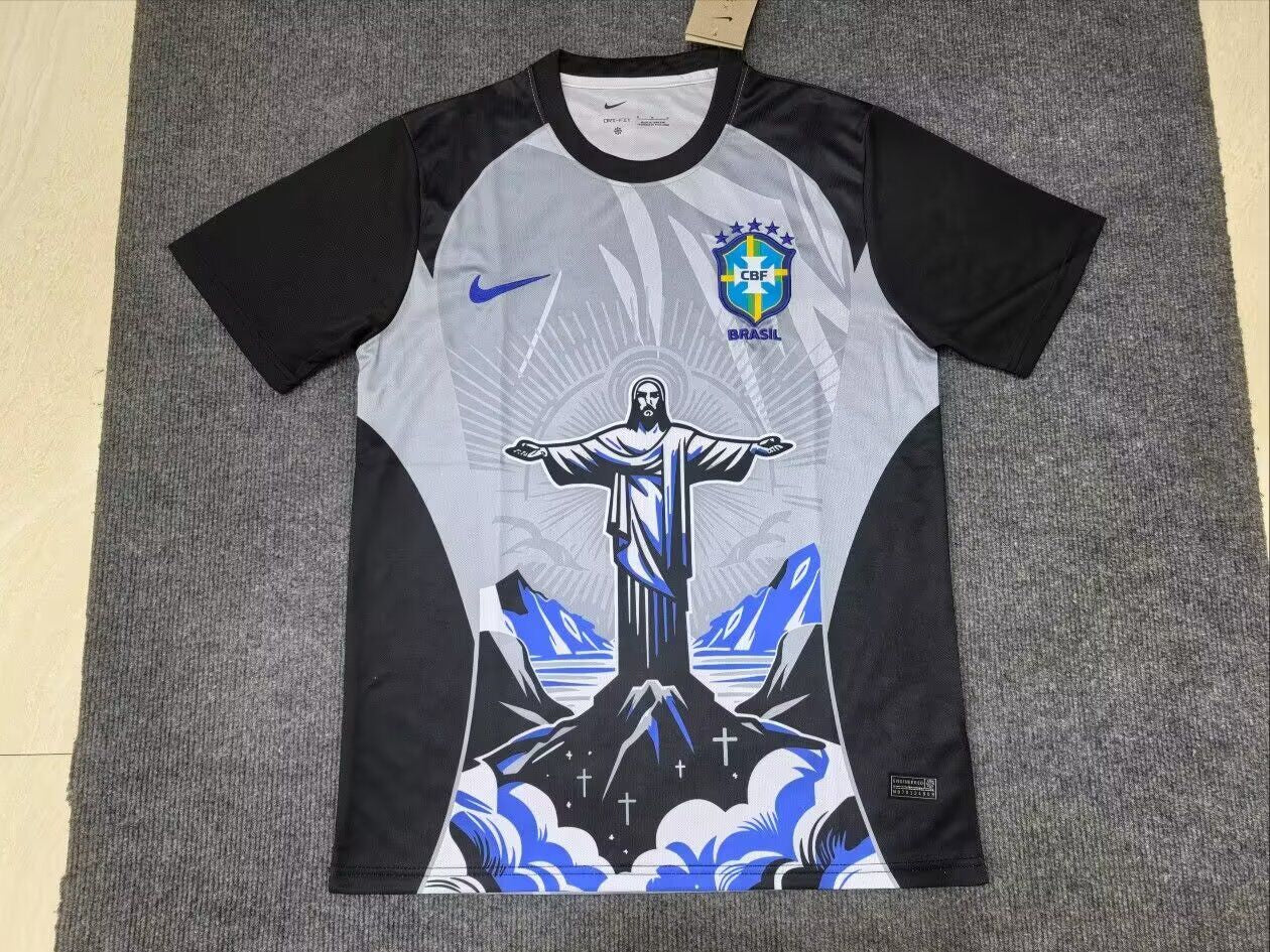 Camiseta Brasil 2026 versión jesus diferentes colores (S-XXL)