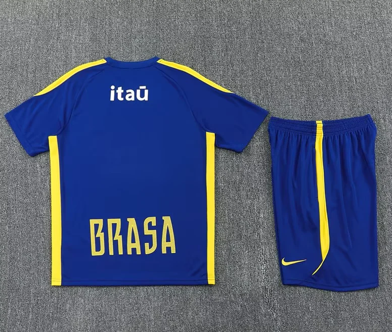 Conjunto de entrenamiento Brasil 2026 azul (tallas adultos y niños)
