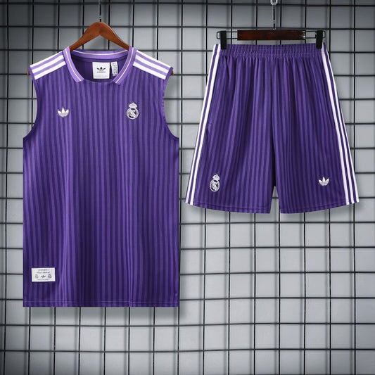 Conjunto Real Madrid Adidas retro Morado (solo S-2XL)
