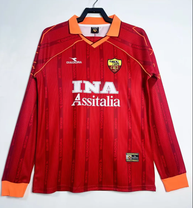 Camiseta de manga larga Roma 1999/2000 Local