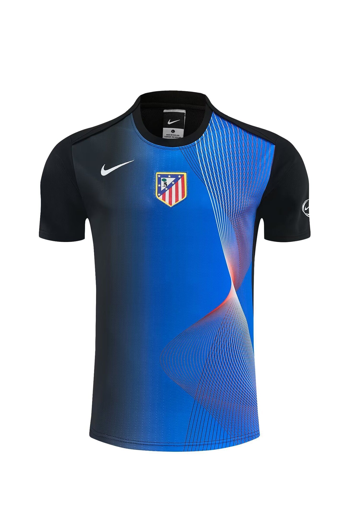 Camiseta de entrenamiento Atletico de Madrid 26 negra y azul (tallas S-XXL)