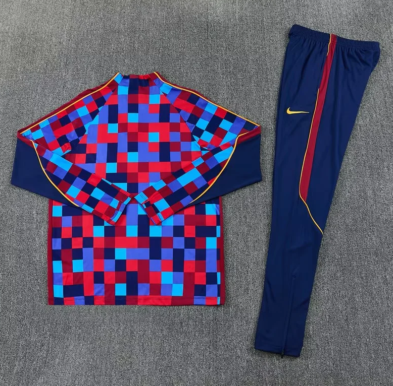 Chandal de entrenamiento Barcelona 26/27 rojo y azul (tallas adultos y niños)
