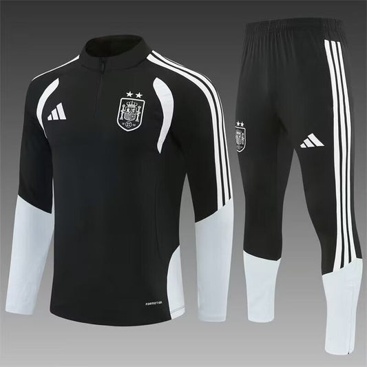 Chandal de entrenamiento dos estrellas España 2026 negro (tallas S-2XL)