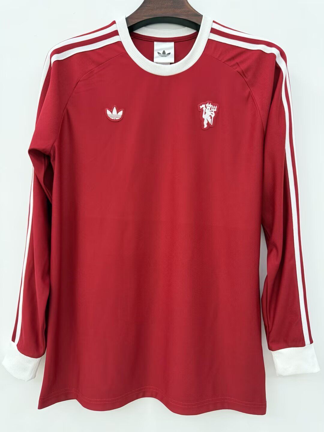 Camiseta de manga larga original roja del Manchester United 25/26 (solo tallas S-XXL)