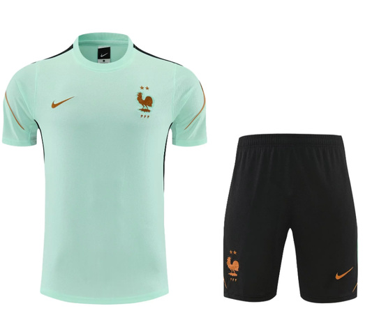 Conjunto de entrenamiento Francia 2026 verde claro (tallas S-XXL)
