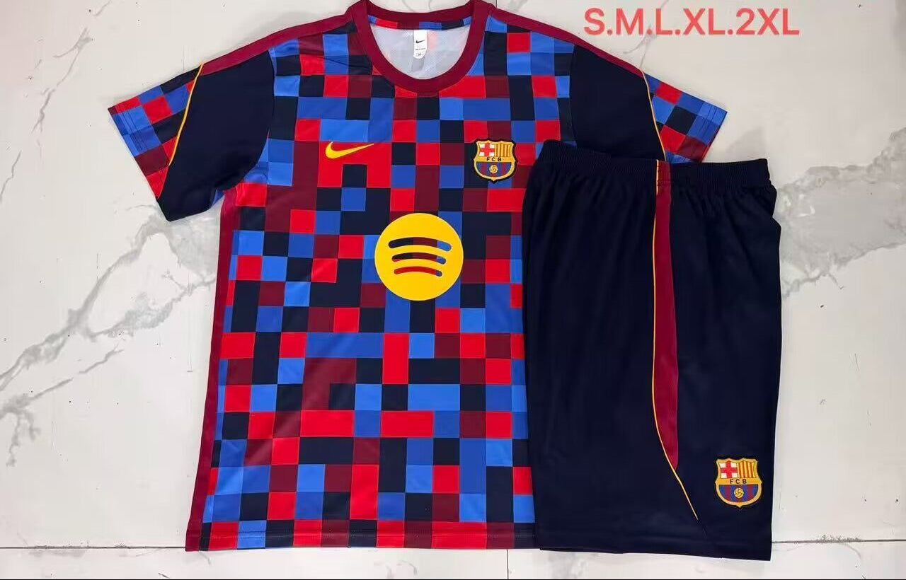 Conjunto de entrenamiento Barcelona 26/27 azul y rojo (tallas S-XXL)
