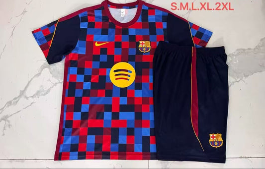 Conjunto de entrenamiento Barcelona 26/27 azul y rojo (tallas S-XXL)