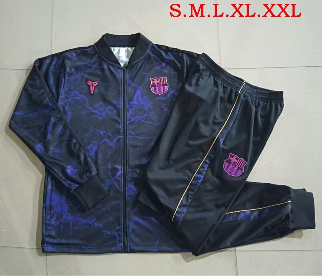 Chandal Barcelona 26-27 negro morado (tallas adultos y niños) by Cafutshopp