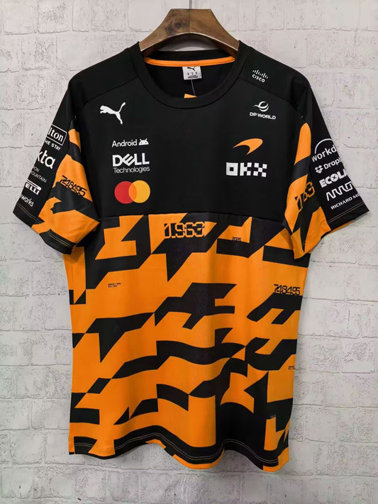 Camisetas McLaren negras y amarillas 2026 (tallas S-5XL)