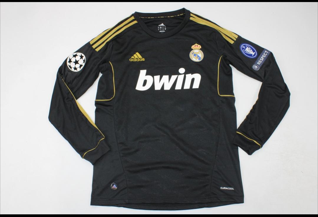 Camiseta Real Madrid 2011/2012 Visitante Manga Larga