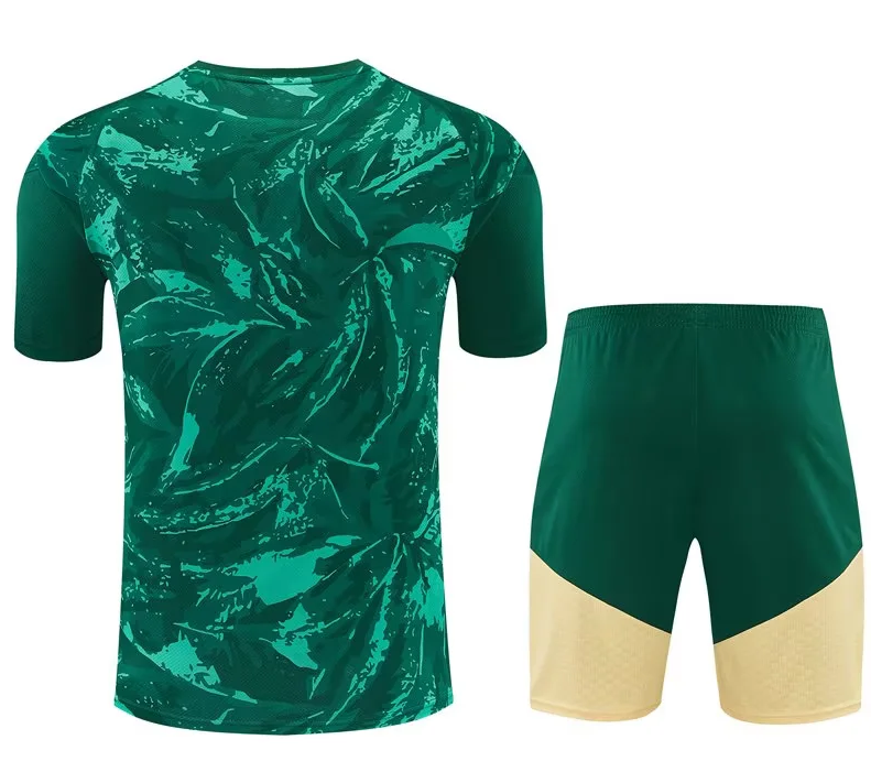 Conjunto de entrenamiento Real Madrid 26/27 verde (tallas adultos y niños)