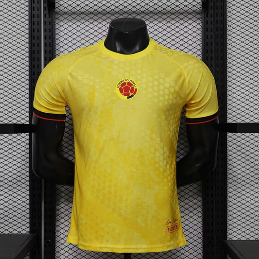 Camiseta Colombia Heritage Mundial 2026 versión jugador (tallas S-XXL)