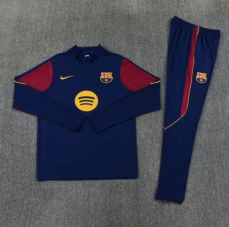 Chandal de entrenamiento Barcelona 26/27 azul oscuro (tallas adultos y niños)