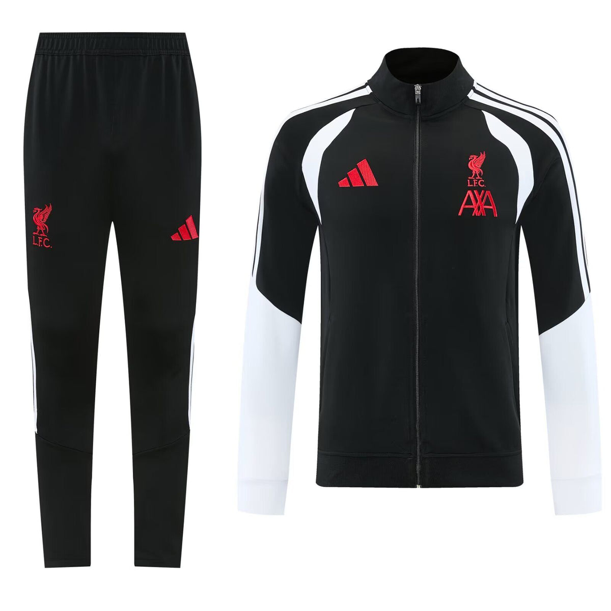 Chandal Liverpool 26-27 negro con blanco (tallas S-XXL)