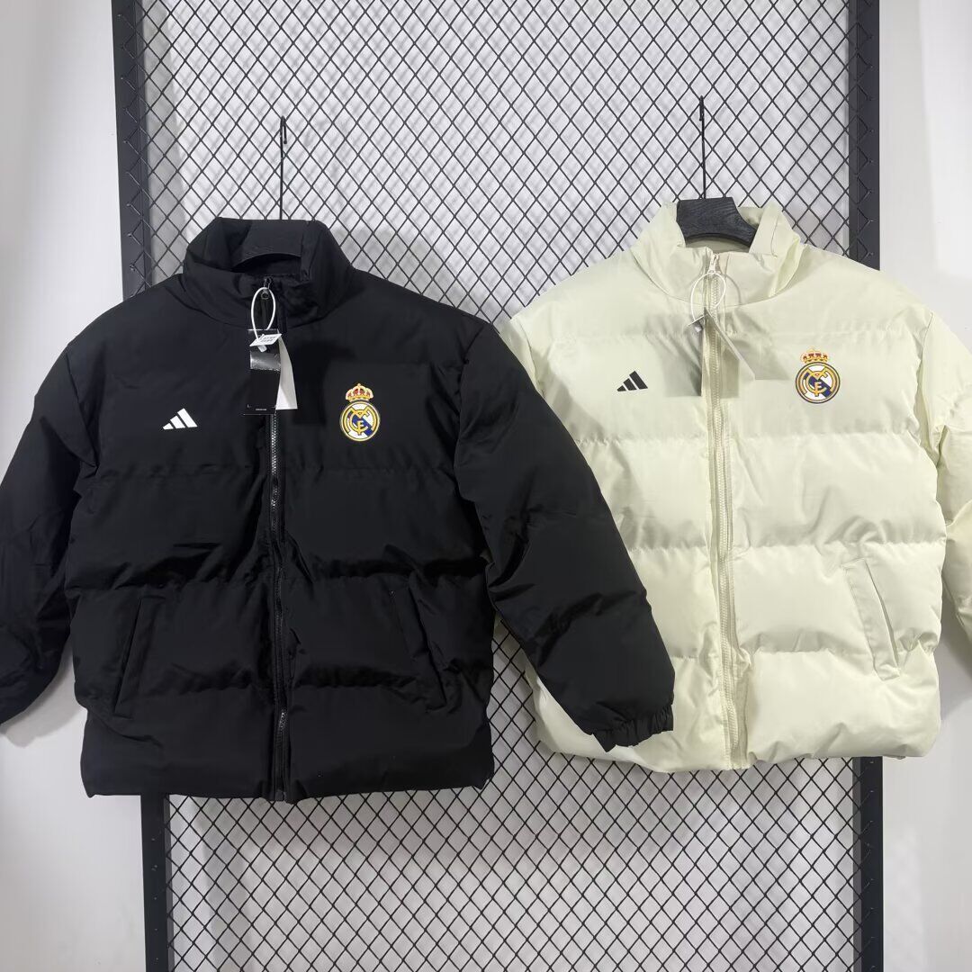 Abrigo Real Madrid (Solo tallas M - 4XL) color blanco o negro