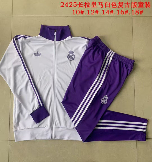 Chandal Madrid 24/25 blanco y morado