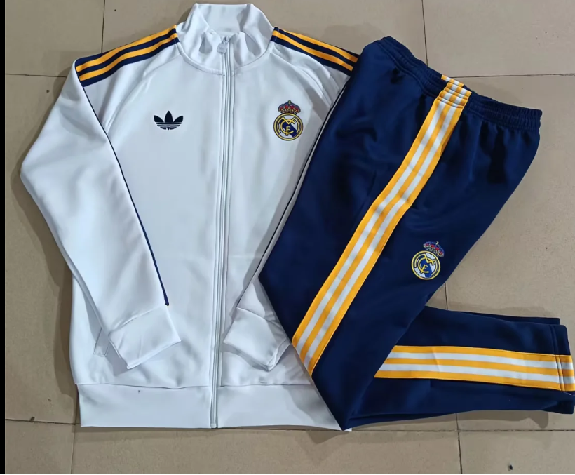 Chandal Real Madrid 2026 blanco originals (talla adultos y niños)