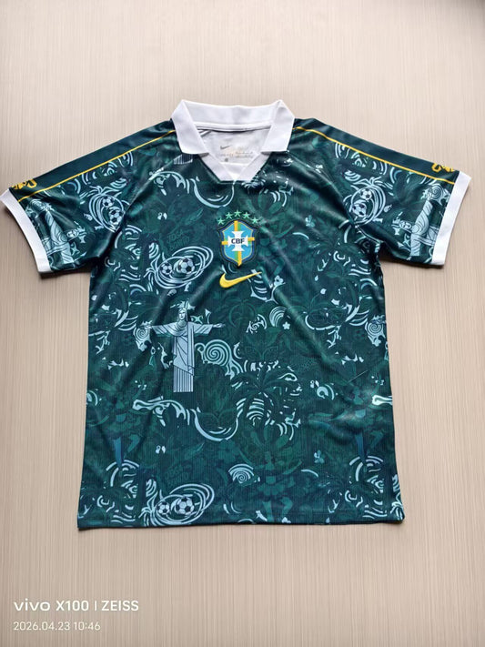 Camiseta Brasil 26 versión verde Jesús (tallas S-4XL)