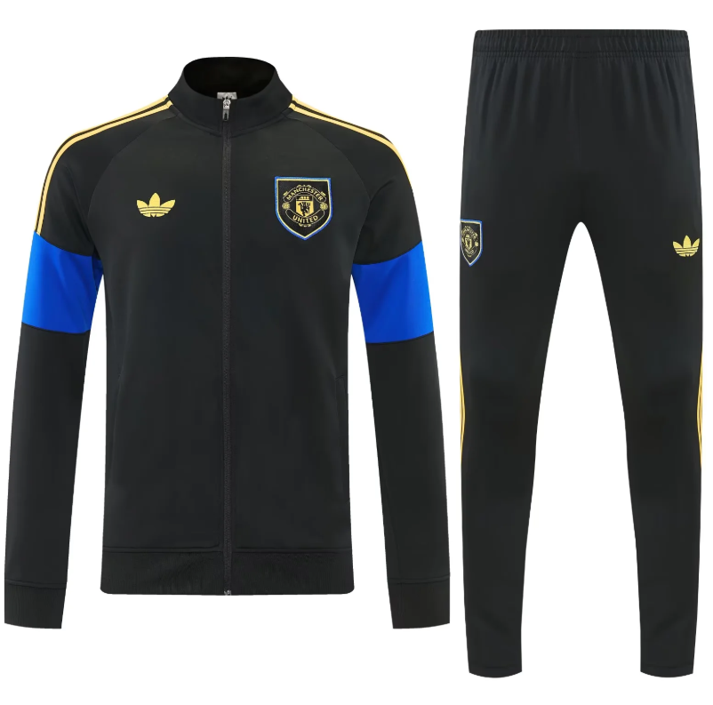 Chandal Manchester United negro con azul 26/27 (tallas S-XXL)