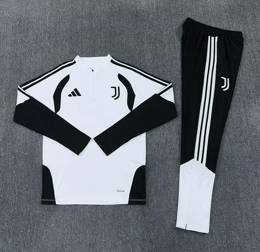 Chandal de entrenamiento Juventus 26/27 blanco con negro (tallas adutos y niños)