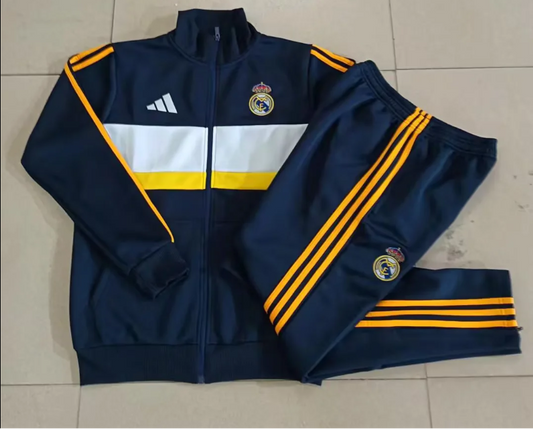 Chandal Madrid 26-27 azul oscuro con blanco (tallas adultos y niños)