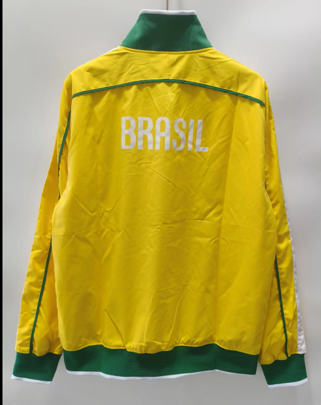 Chaqueta cortavientos Brasil 2010/11 amarilla (tallas S-XXL)