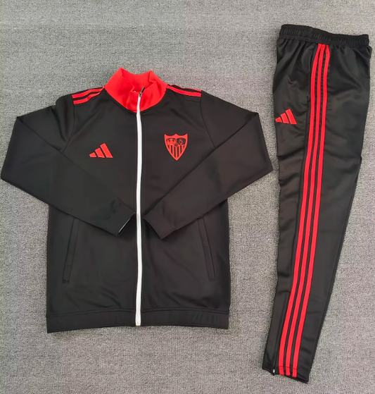 Chandal Sevilla Negro 25/26 (Solo tallas S-2XL)