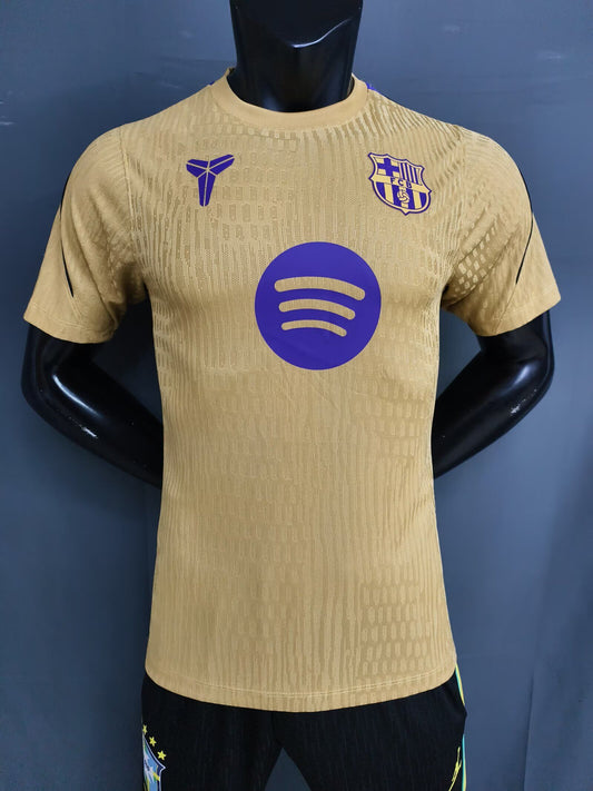 Camiseta de entrenamiento Barcelona 26-27 amarilla version jugador (tallas S-3XL)