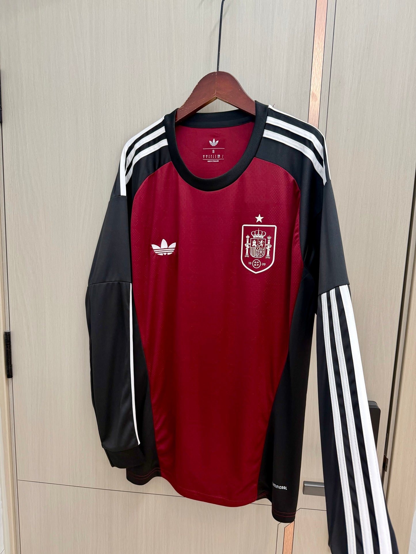 Camiseta manga larga España portero Mundial 2026 (talla S-2XL)