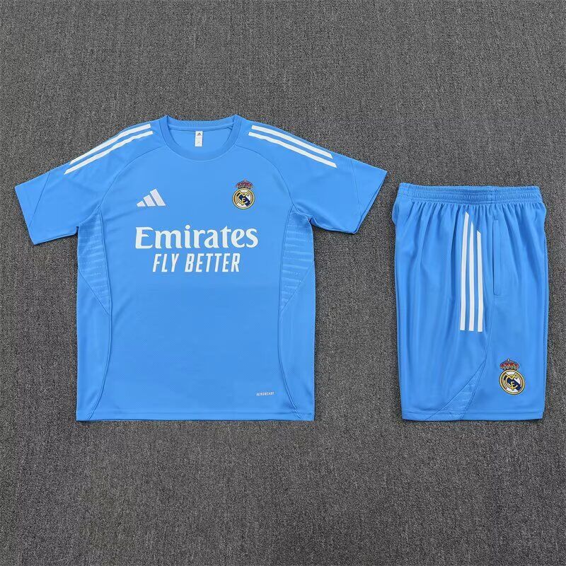 Conjunto de entrenamiento Real Madrid 25/26 Azul (tallas S-2XL)