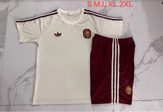 Conjunto de entrenamiento España 2026 amarillo claro (tallas S-XXL)