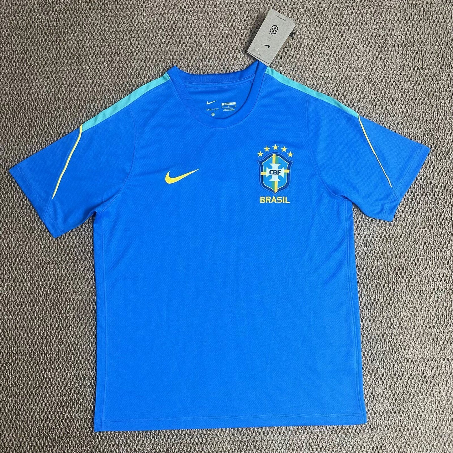 Camiseta de entrenamiento Brasil 2026 azul (tallas S-4XL)