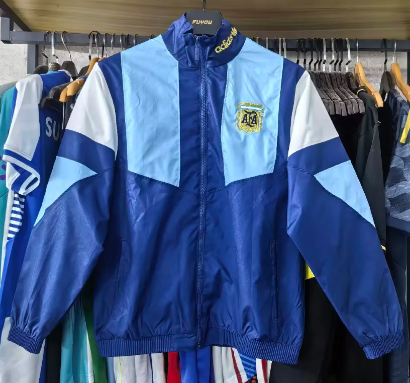 Chaqueta cortavientos Argentina 2026 azul oscuro (tallas S-XXL)