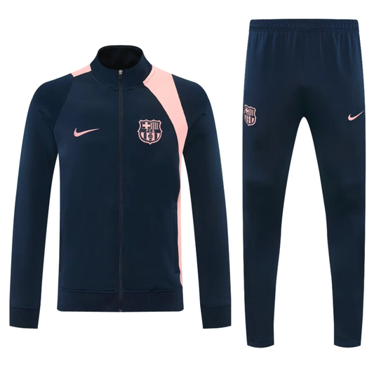Chandal Barcelona 2026 azul oscuro con rosa (solo tallas S-XXL)